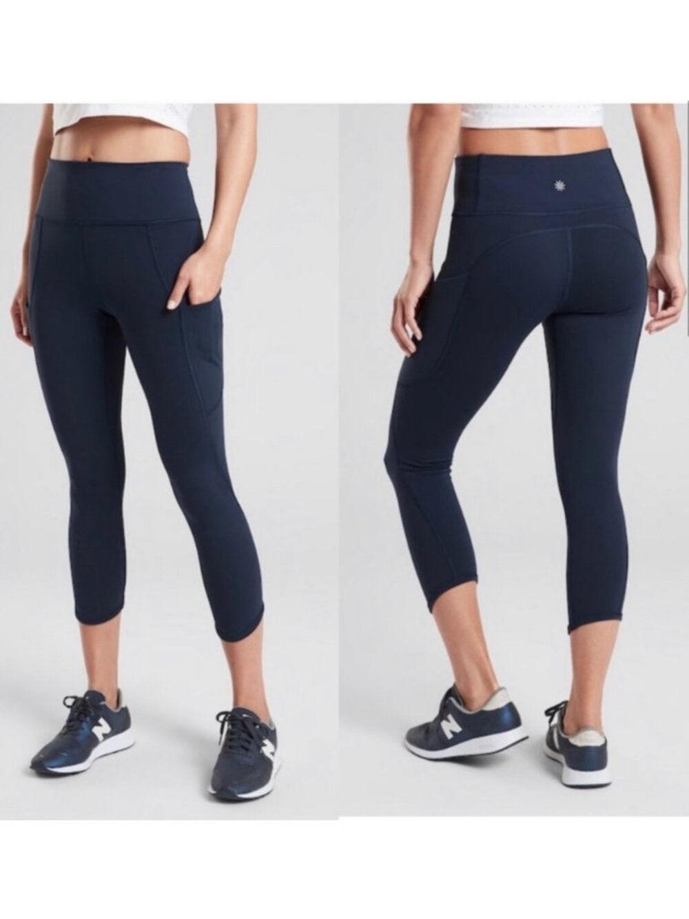 ATHLETA Women's All In Capri‎ #209918 Navy | Size M